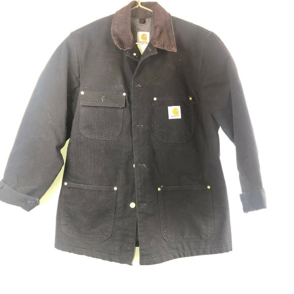 Carhartt Black Duck Chore Coat Blanket Lined - Picture 3 of 11